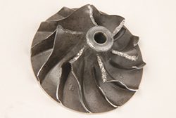 Foreign Object Damage on turbocharger component