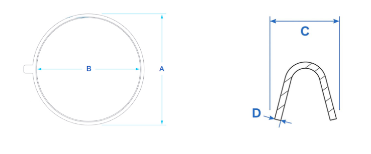 Gasket section diagram